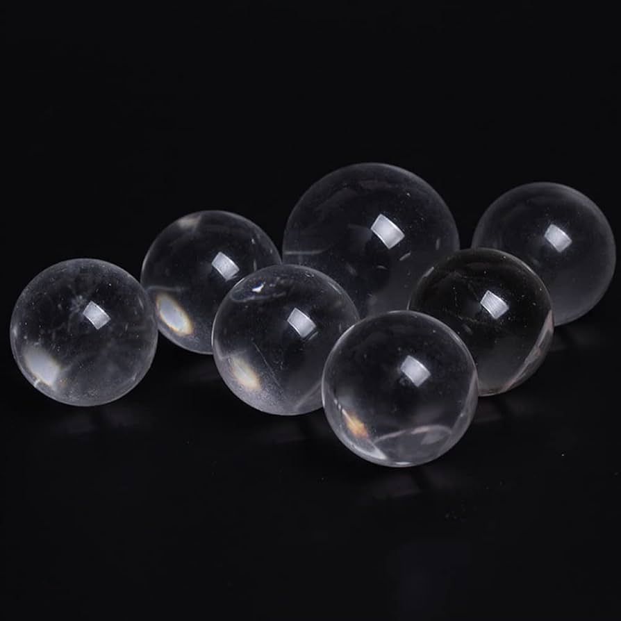 Amazon.co.jp: 綺麗な水晶石 天然透明水晶玉 セブンスター